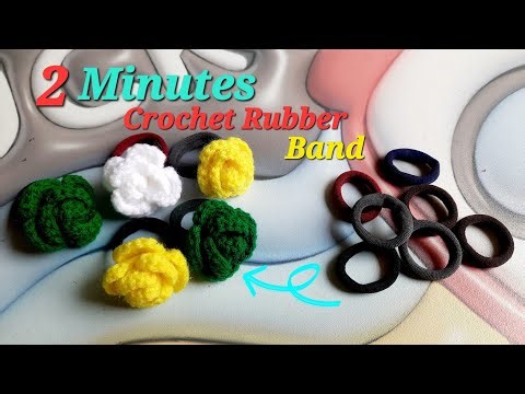 Beautiful Crochet Rubber Band Making | Easy DIY Crochet Hair Band Tutorial