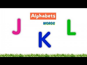 J K L Alphabets 👶📚 #alphabet #words #letters