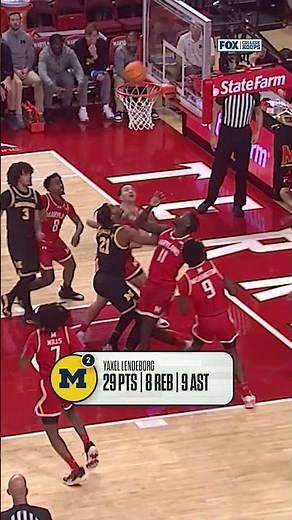 Yaxel went CRAZY today 😳🔥🏀 #cbb #michigan | FOX SPORTS