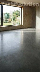 Custom Epoxy Floor with Deep Red Stone Aggregate | TechEvolution