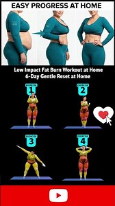 Low Impact Fat Burn Workout At Home No Jumping Cardio For Beginners — Day 4