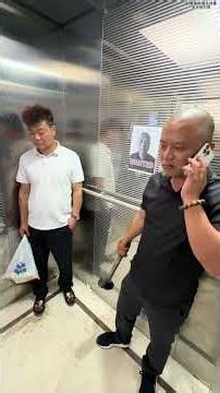 This guy is too scary! #Funny elevator scene #Hilarious moment in the elevator #Unexpected ending