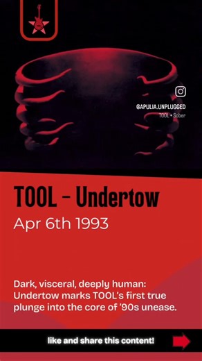 TOOL - Undertow (1993) #tool #metalreview #progmetal #onthisday #prog #maynardjameskeenan #metal