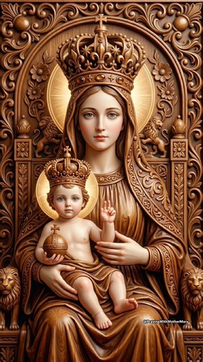 Divine Throne – Most Beautiful Ave Maria with Intricate Woodwork Art ✨