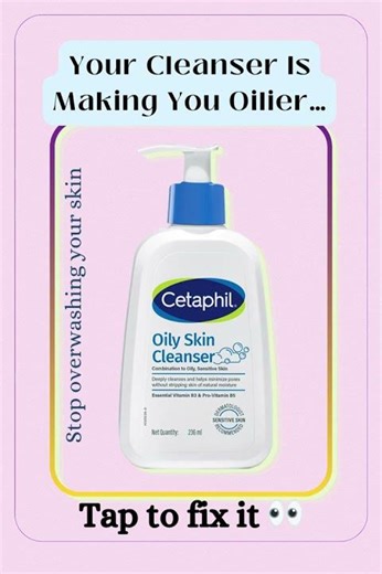 Stop Using the Wrong Cleanser 😳 | Cetaphil Oily Skin Cleanser Review (Oily Skin Fix) #amazonfinds