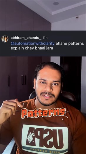 Automationwithclarity • AI • Automation • Coding • JOBS on Instagram: "“Python” Day 8: PATTERNS Patterns ni batti pattakandi guyss ala cheste asalu gurtu undadhu. Ee reel lo chala efficient ga explain chesa and anni explain cheyalenu kabbati oka pdf chesa. So pdf ani comment cheyandi nen send chesta. Follow @automationwithclarity for such “Ai” related content and “python” basics. “Automation” knowledge and “job” updates. {Python AI tutorial, Python for artificial intelligence, AI with Python, le