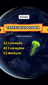 8.7K views · 102 reactions | Prepare-se para o quiz de zoologia mais desafiador da internet! Quantos corações as medusas têm? Descubra essa e outras curiosidades incríveis.  #zoologia #quiz #curiosidades #medusa #biologia | Quizz Albert | Facebook