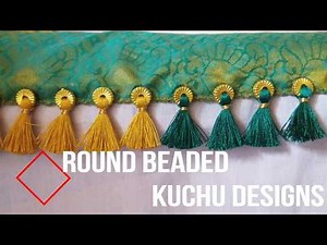Saree Kuchu with round beads / Single Beaded saree tassels