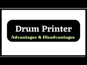 What is Drum Printer | Advantages and Disadvantages of Drum printer |