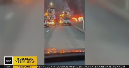 Fiery crash shuts down portion of Route 8