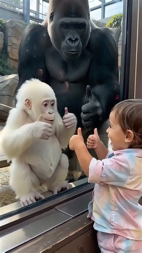 This Baby Gorilla Found His First Human Friend ❤️#shorts