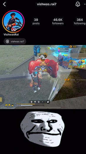 Vishwas Rai on Instagram: "💀 . . #freefire #shorts #garena #raistar #gyangaming #raibrothers #1v3clutch"