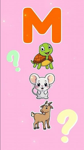 TODDLER Phonics! Letter M: M is for MOUSE! Learn Alphabet Sounds #shorts
