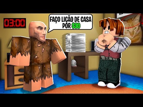 FAZENDO A LIÇÃO DE CASA às 3 DA MANHÃ (Roblox Do Your Homework at 3am)