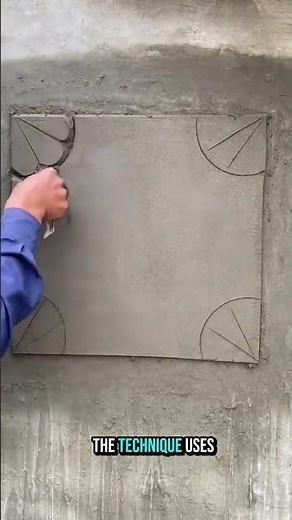 Satisfying Wall Pattern Carving Technique – Creative Cement Design Tutorial.