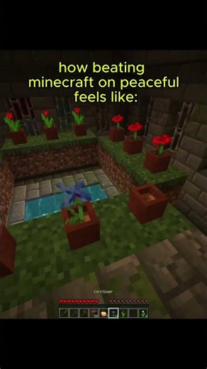 playing on PEACEFUL in #minecraft 🥶