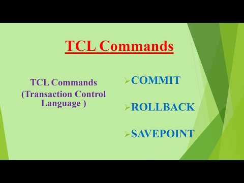 TCL Commands in SQL Explained | COMMIT, ROLLBACK, SAVEPOINT with Examples