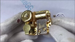 BinkeGG Play (Always with Me) Music Box Spare Part Golden Wind Up Sankyo Musical Mechanism for DIY Music Boxes (65 Tunes Option)