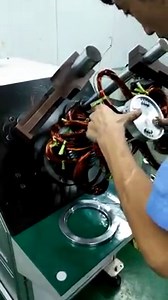 5.9M views · 8.4K reactions | This semi auto induction motor stator line including paper inserting machine, slot wedge inserting machine,coil winding machine, coil winding inserting machine, and forming machine. | Nide Group | Facebook