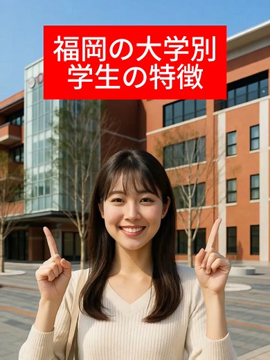 福岡の大学別学生の特徴PART3