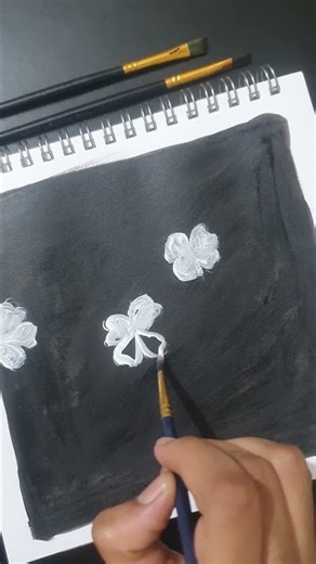 Easiest Acrylic Flower Tutorial for Beginners 🖌️ #art #painting #diy