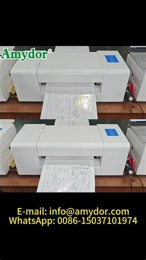 AMD360D Gold and silver digital hot foil stamping printing machine on invitation paper
