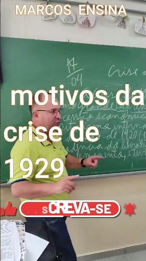 motivos da crise de 1929 #ensino #escola #aula