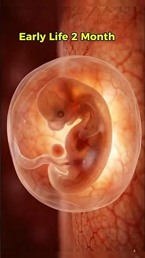 Early Human Embryo Development Inside the Womb #shorts #miracleinmotion #embryo #pregnancy
