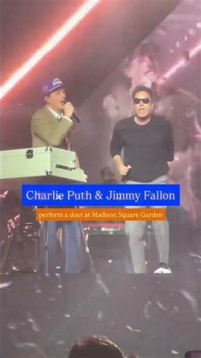 Charlie Puth and Jimmy Fallon perform a duet at Madison Square Garden in New York | May 29, 2026