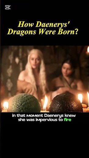 How Danaerys Dragons were born | Game of thrones epic scene #gameofthrones #khaleesi #shorts