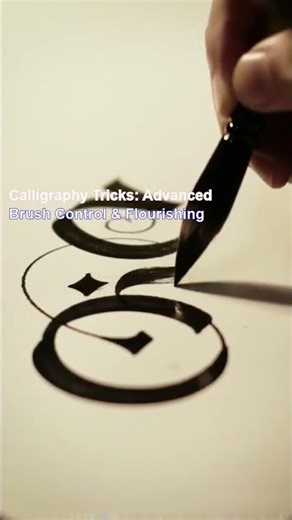 Calligraphy Tricks: Advanced Brush Control & Flourishing