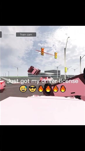 Just got my driver license! #roblox #carcrashstudio #funny