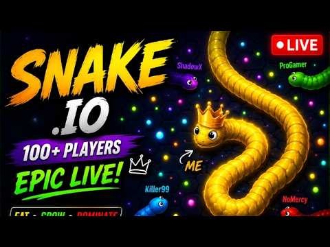 🔴 LIVE NOW | Can I Become #1 Snake? 🐍