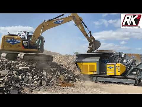 RM 100GO! from Rubble Master processing construction and demolition waste and glass