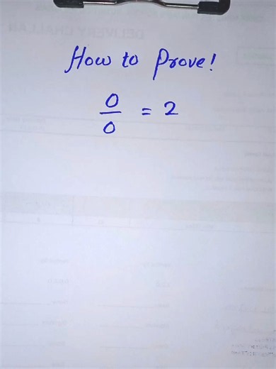 How to Prove 0/0 = 2 — Mental Math Algebra Challenge