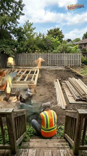 Backyard makeover timelapse from dirt to paradise.