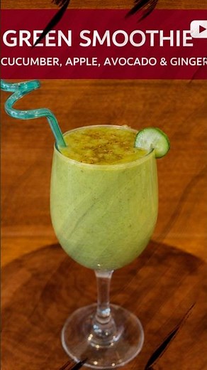 Green glow in a glass 🥒🥑🍏 for that fresh inside out vibe💚| Green Smoothie Apple,cucumber,avocado