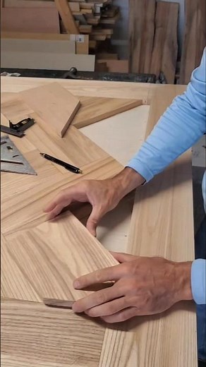 Making A Herringbone Pattern Table