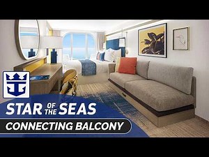 Star of the Seas | Connecting Ocean View Balcony Stateroom Tour | Royal Caribbean Cruise Line 2026