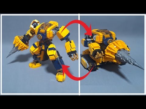 I made a mech for Arin! The crushing power of Object Spinjitzu! The LEGO Drill Tank Mech