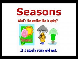 Seasons ESL vocabulary, ESL kids Lessons - winter summer autumnFall weather