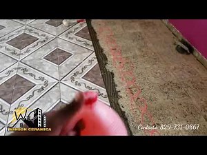 Como colocar Ceramica encima de otro piso.