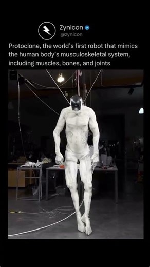 Protoclone: The World's First Robot with a Human-like Musculoskeletal System #Shorts