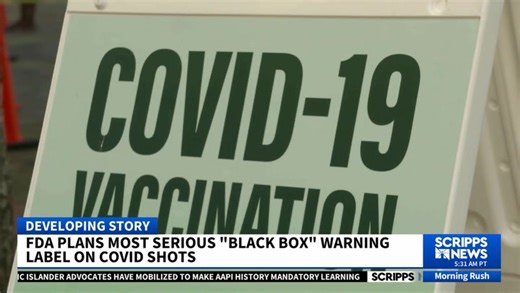 FDA considers strongest warning for COVID-19 vaccines