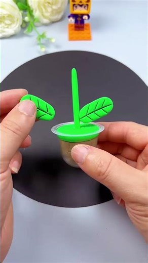 Clay Making _ Make Yellow Flowers With Clay In 20 Seconds _ Cute And Useful Diy