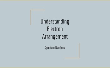 Quantum Numbers Presentation