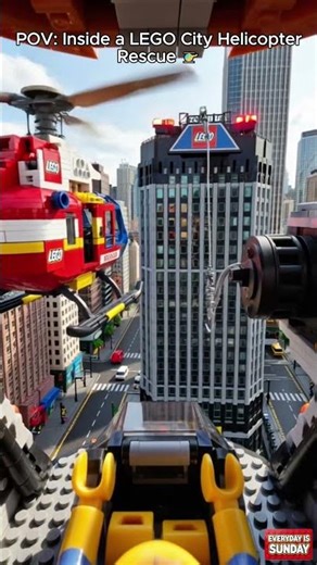 POV: Inside a LEGO City Helicopter Rescue 🚁