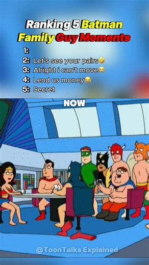 Ranking 5 Batman Family Guy Moments