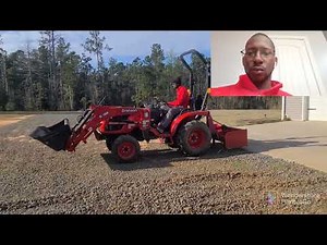 How to use a box blade to refresh gravel driveway #branson2400 #boxblade #graveldriveway