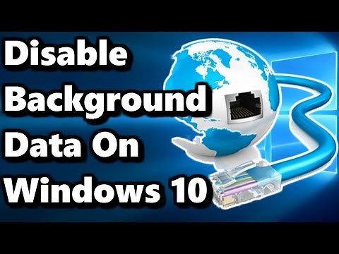 Disable/Restrict Background Internet Usage on Windows 10 ✔